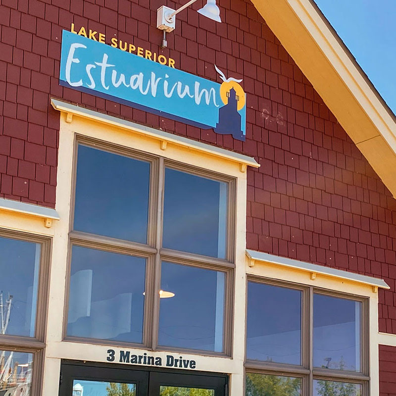 The main entrance to the Estuarium