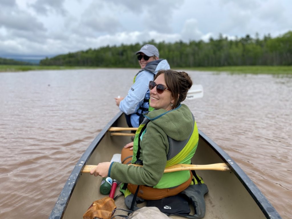 Kait Reinl in a kayak in the St. Louis River